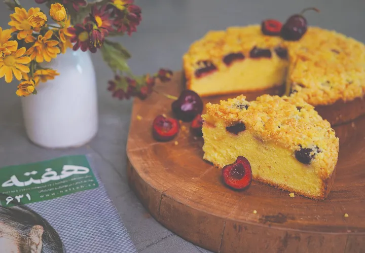 آشپزی هفته؛ کیک کرامبل گیلاس