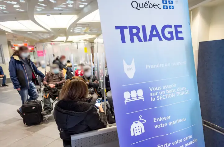 بخش درمان در استان کبک فلج شده است و بسیاری از بیماران ویزیت نشده به خانه برمی‌گردند