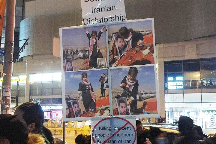 حمایت تمام قد ایرانیان تورنتو از هم‌وطنان کرد