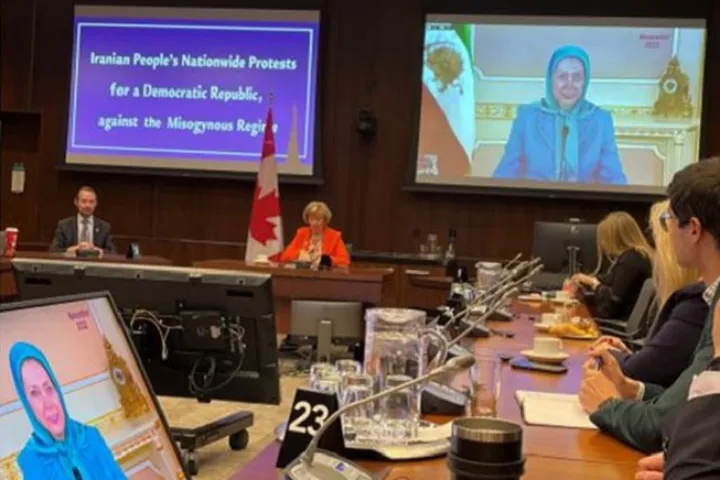 یک منبع آگاه در گفتگو با هفته، سخنرانی مریم رجوی در پارلمان کانادا را تایید کرد