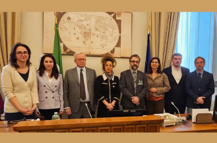 دیدار مسیح علی‌نژاد و حامد اسماعیلیون با نمایندگان پارلمان ایتالیا