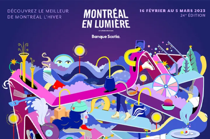 سرگرمی‌ها و فستیوال‌های زمستانی مونترال را در  اپلیکیشن Montréal En Lumière پیدا کنید