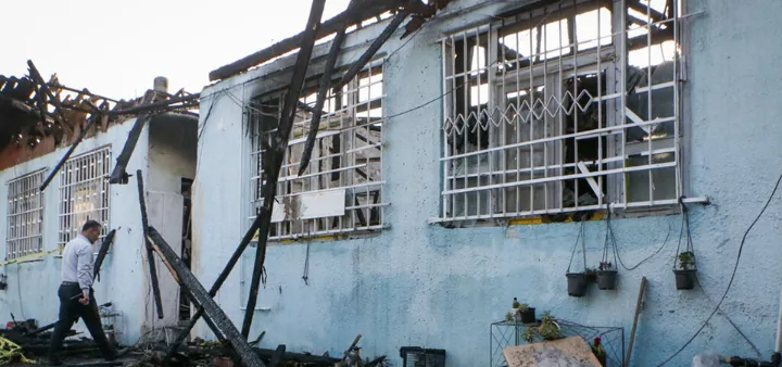 جوانان کمپ ترک اعتیاد لنگرود، زنده در آتش بی‌تدبیری سوختند!