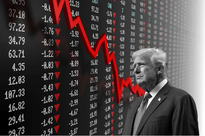 گزارش رویترز: تعرفه های ترامپ سبب ریزش ۴ تریلیون دلاری بازار سهام آمریکا 