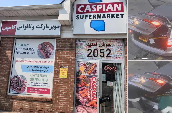 سرقت هزاران دلار زعفران و گوشت از سوپرمارکت کاسپین در نورث‌یورک